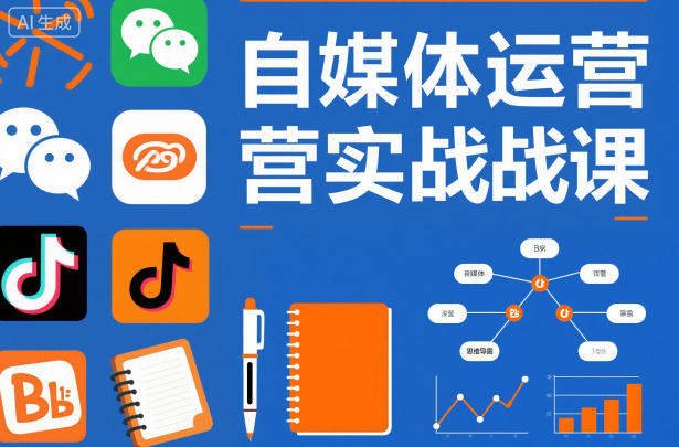 自媒体运营实战课，掌握一套系统的自媒体运营底层方法论，成为优秀的内容创作者-知行副业网
