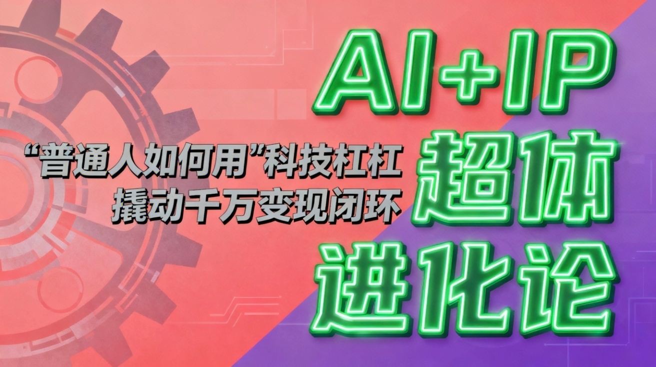 （16703期）AI+IP超体进化论：普通人如何用“科技杠杆”撬动千万变现闭环？-知行副业网